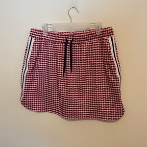Lady Hagen Red, pink and navy Patterned Mini Skirt
